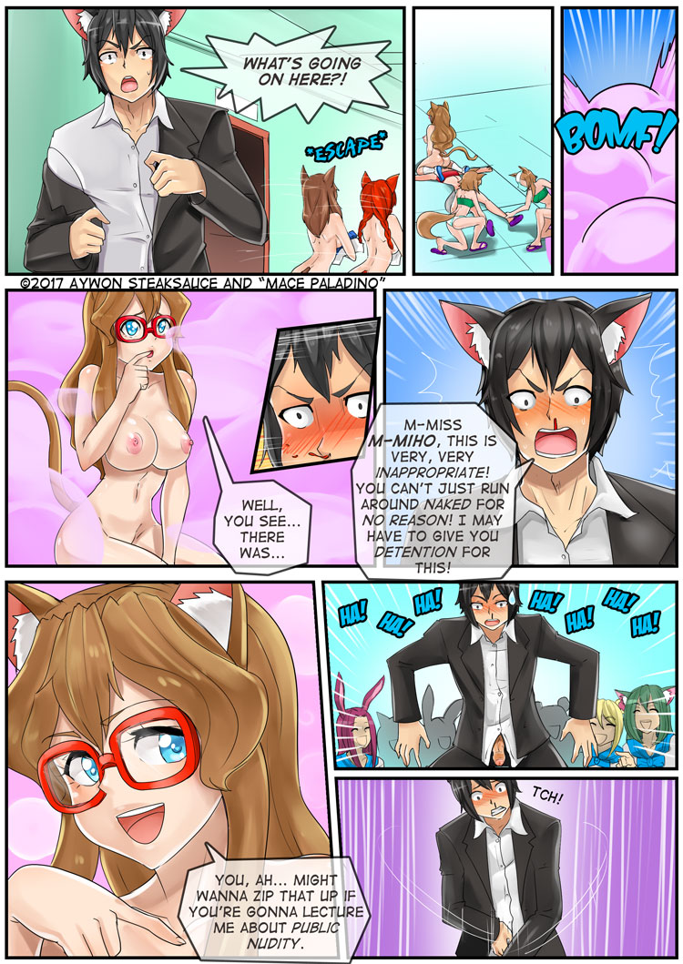 Kawaii Cartoon Porn - Kawaii Neko Daigaku â€“ Cute Cat University - â€œFirst Split ...